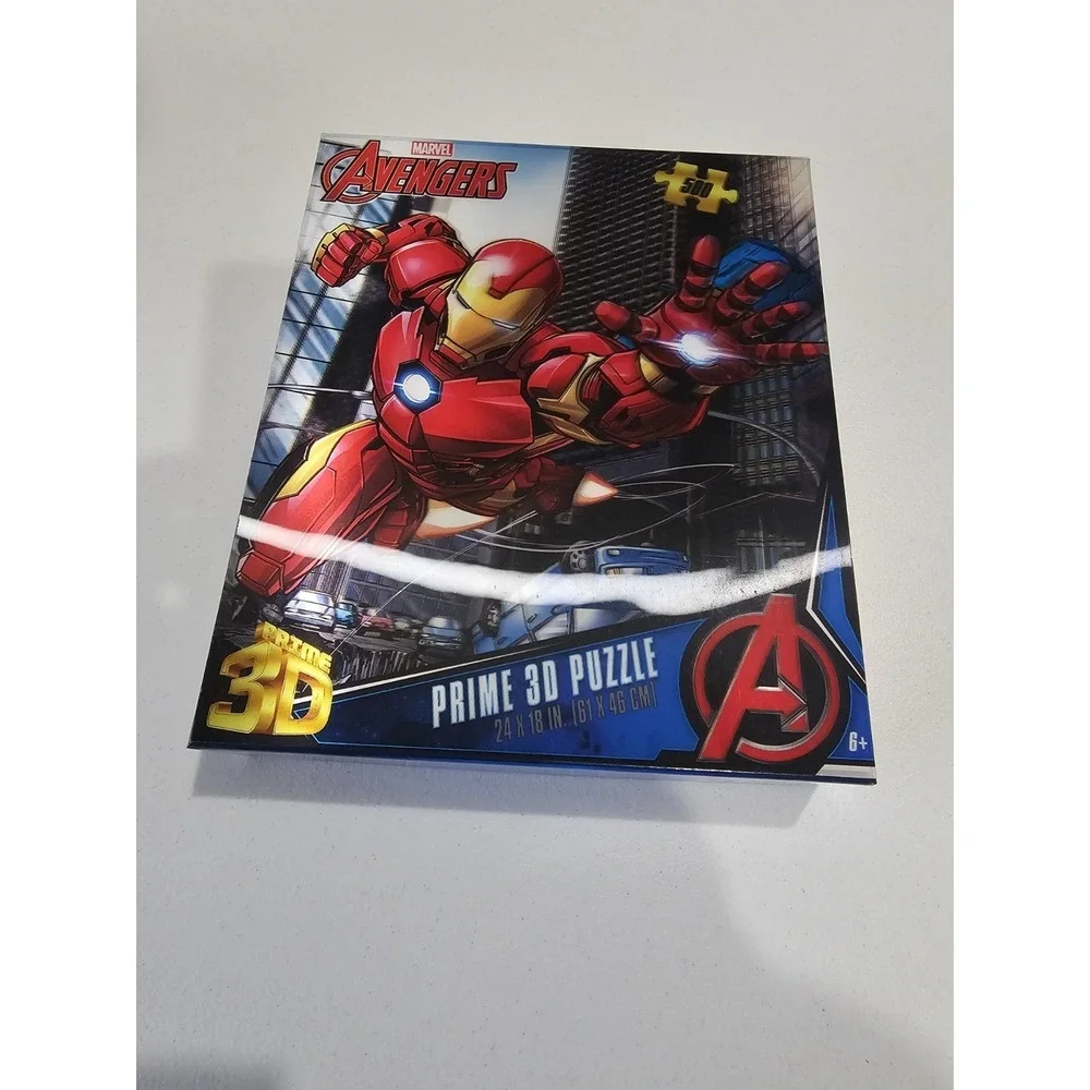 Marvel‎ Avengers Iron Man Prime 3D Puzzle 500 Pieces 24x18 Open Box